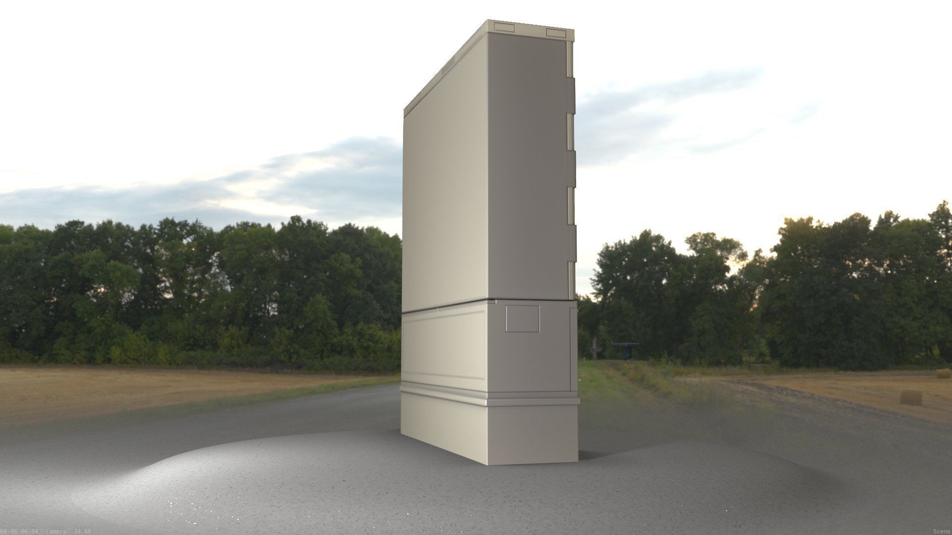 Electrical Distribution Cabinet 88 Low-poly 3D model_90