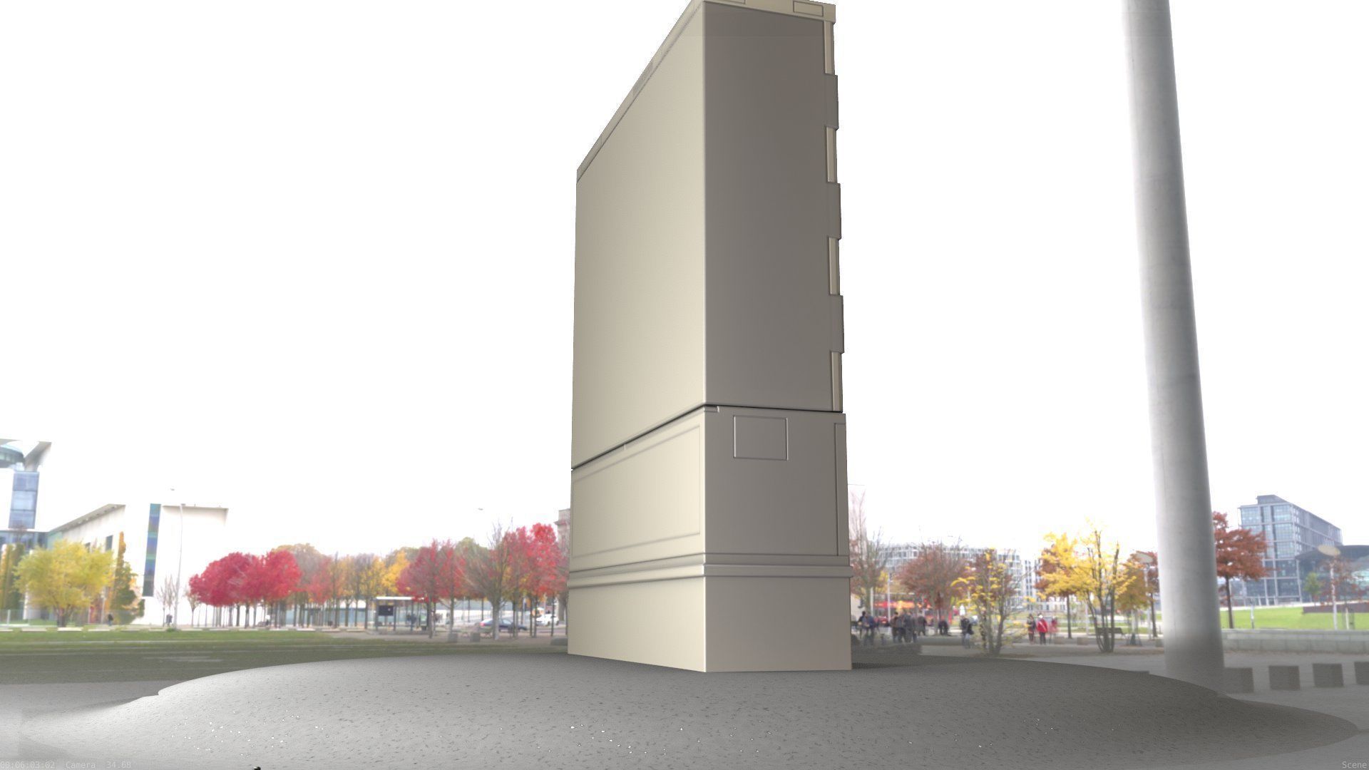 Electrical Distribution Cabinet 88 Low-poly 3D model_20