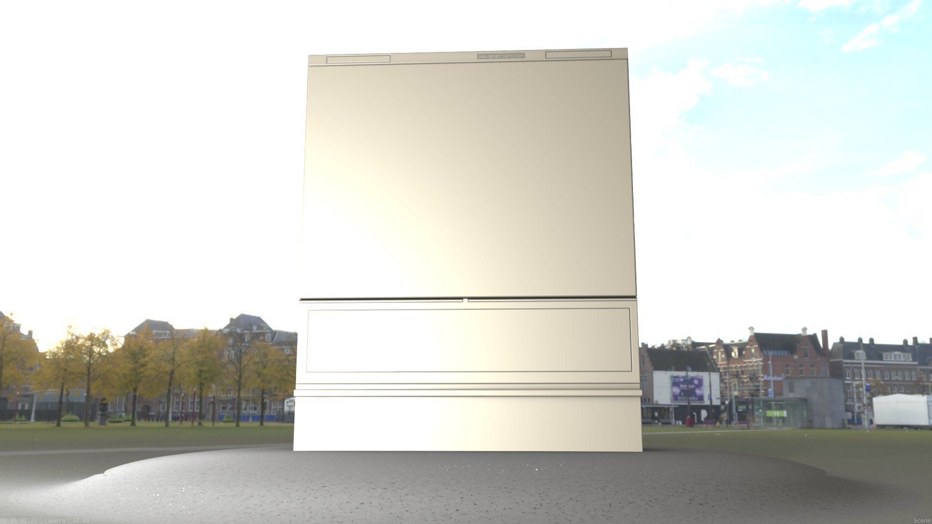 Electrical Distribution Cabinet 88 Low-poly 3D model_16