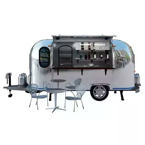 Bar car trailer 3D model