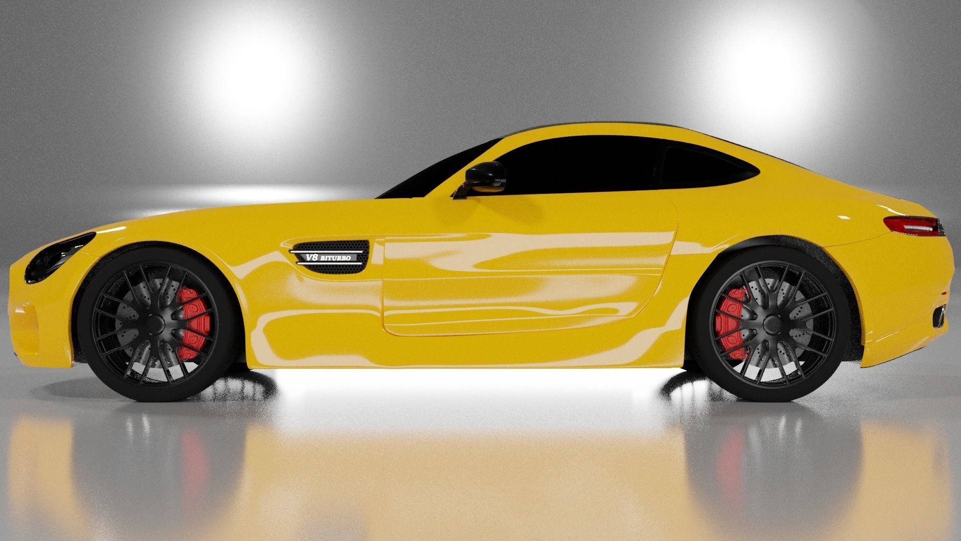 Mercedes AMG GT 3D model_3