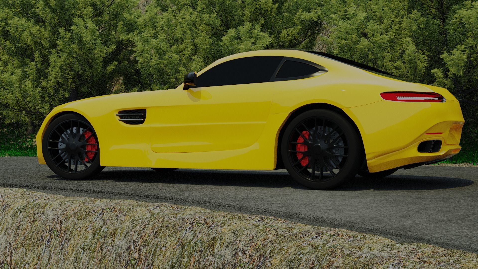 Mercedes AMG GT 3D model_5