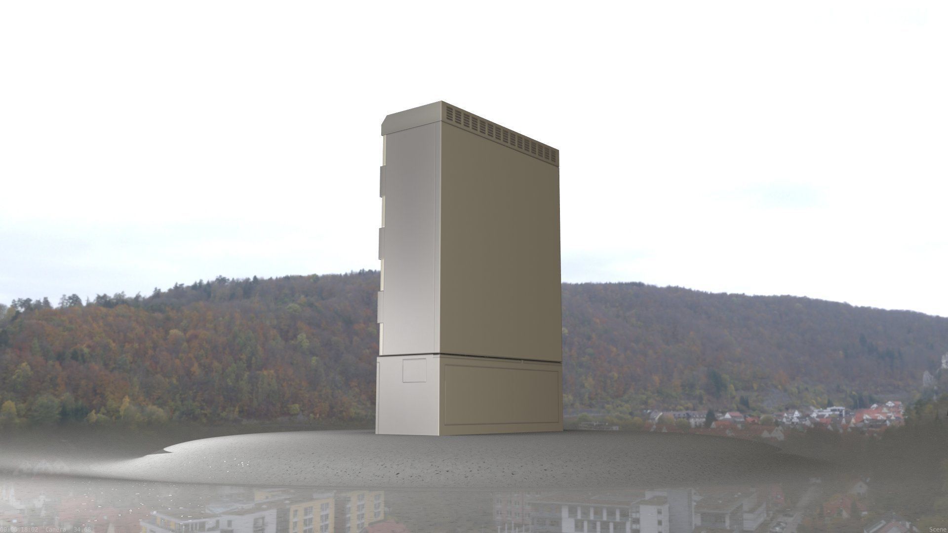 Electrical Distribution Cabinet 91 Low-poly 3D model_75