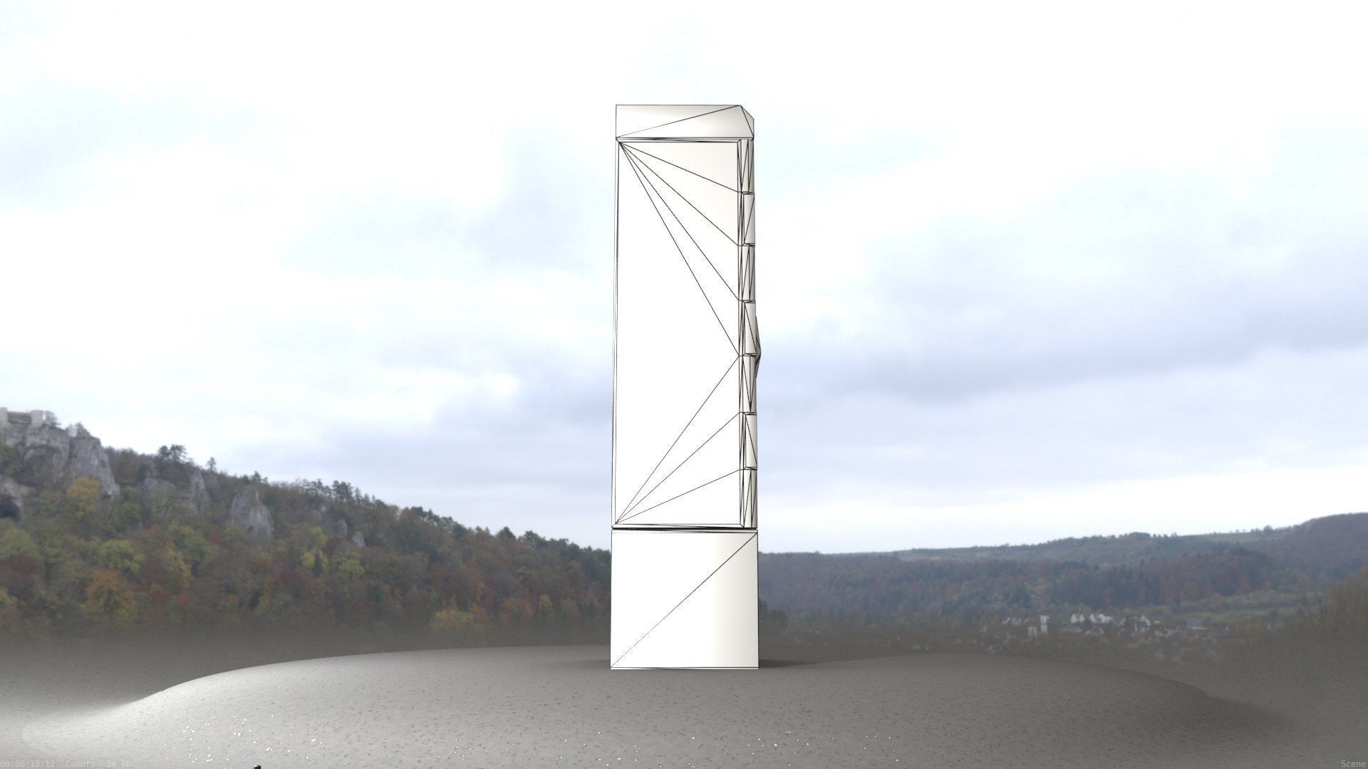 Electrical Distribution Cabinet 91 Low-poly 3D model_25