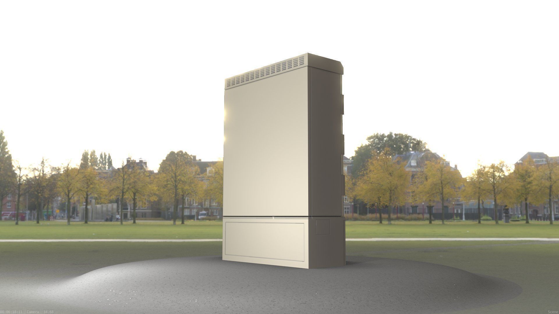 Electrical Distribution Cabinet 91 Low-poly 3D model_84