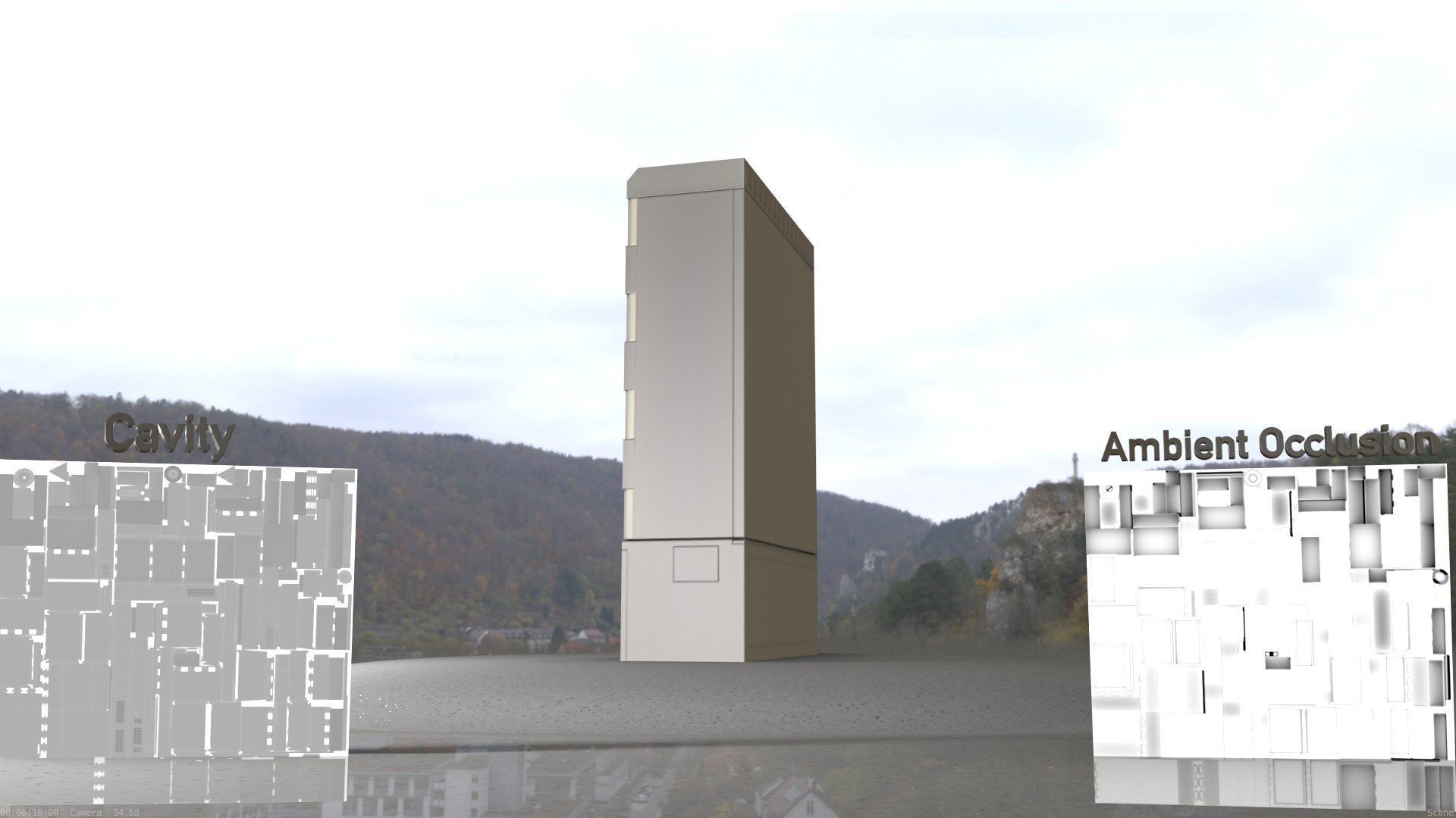 Electrical Distribution Cabinet 91 Low-poly 3D model_73