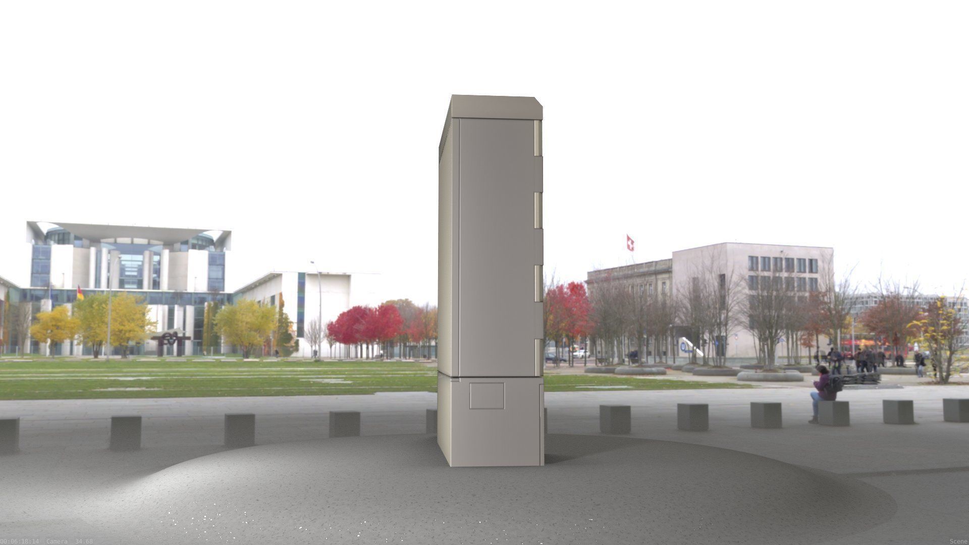 Electrical Distribution Cabinet 91 Low-poly 3D model_87