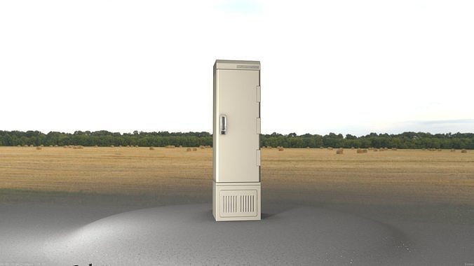Electrical Distribution Cabinet 92 Low-poly 3D model