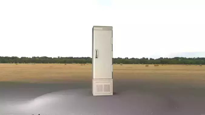 Electrical Distribution Cabinet 92 Low-poly 3D model