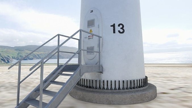Wind Turbine 3D model
