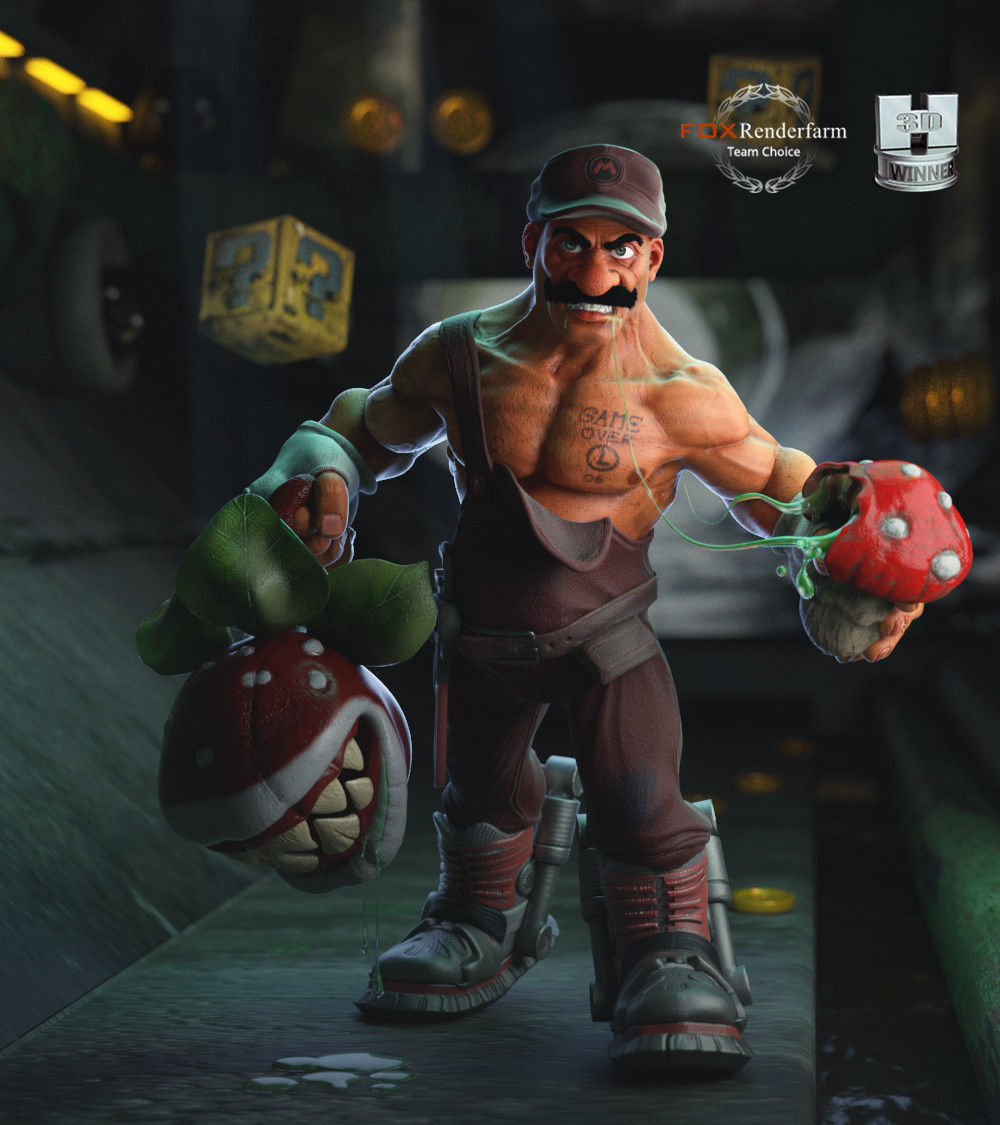 Mario Bros 3D Printable Concept 3D print model_8