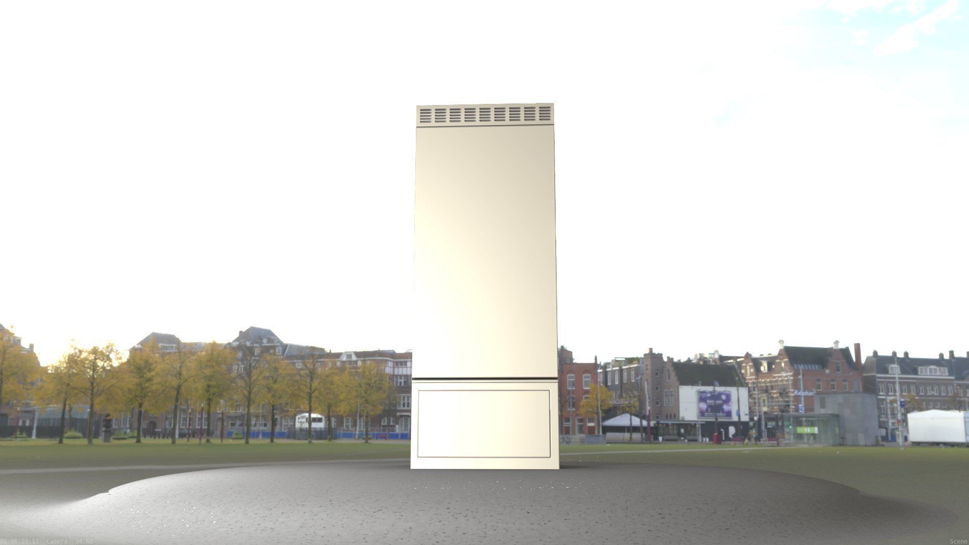 Electrical Distribution Cabinet 93 Low-poly 3D model_11