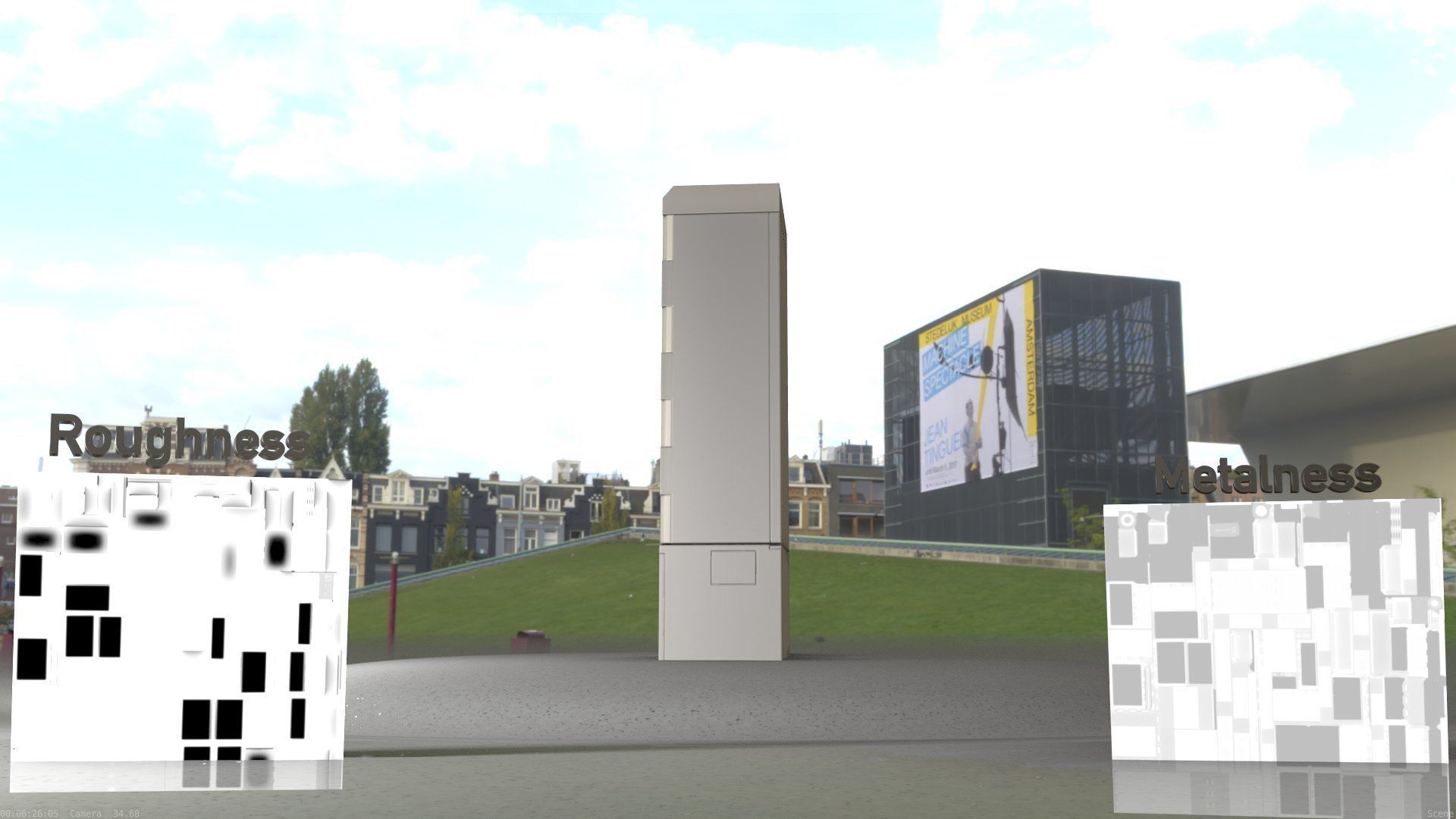 Electrical Distribution Cabinet 93 Low-poly 3D model_75