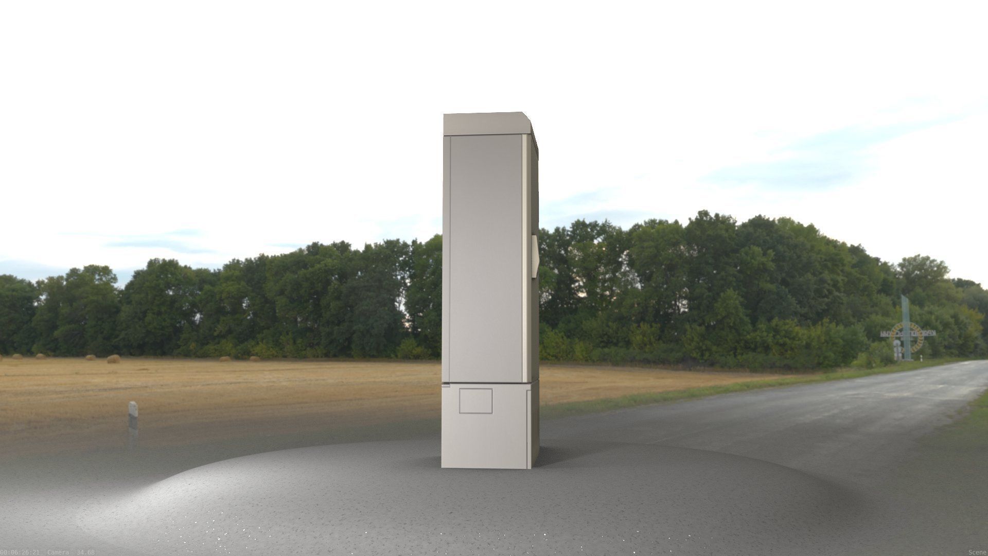 Electrical Distribution Cabinet 93 Low-poly 3D model_91