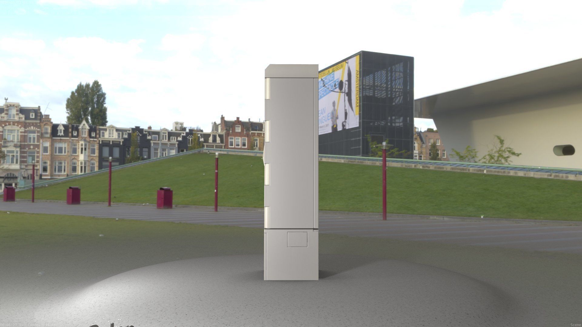 Electrical Distribution Cabinet 93 Low-poly 3D model_99