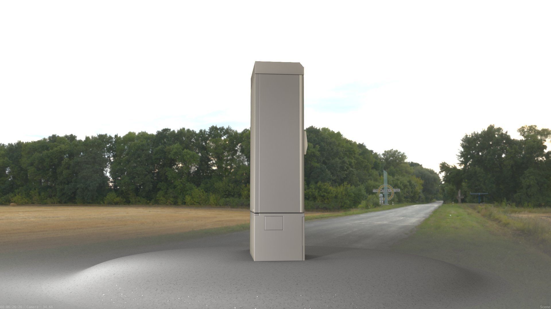 Electrical Distribution Cabinet 93 Low-poly 3D model_90