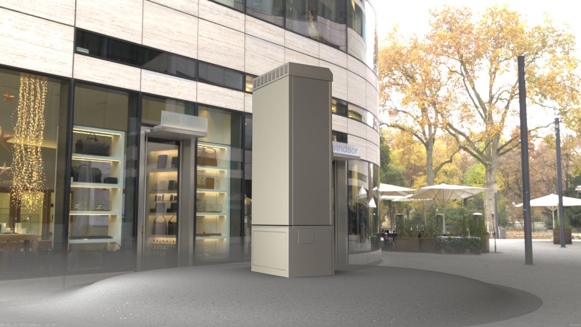 Electrical Distribution Cabinet 93 Low-poly 3D model_88