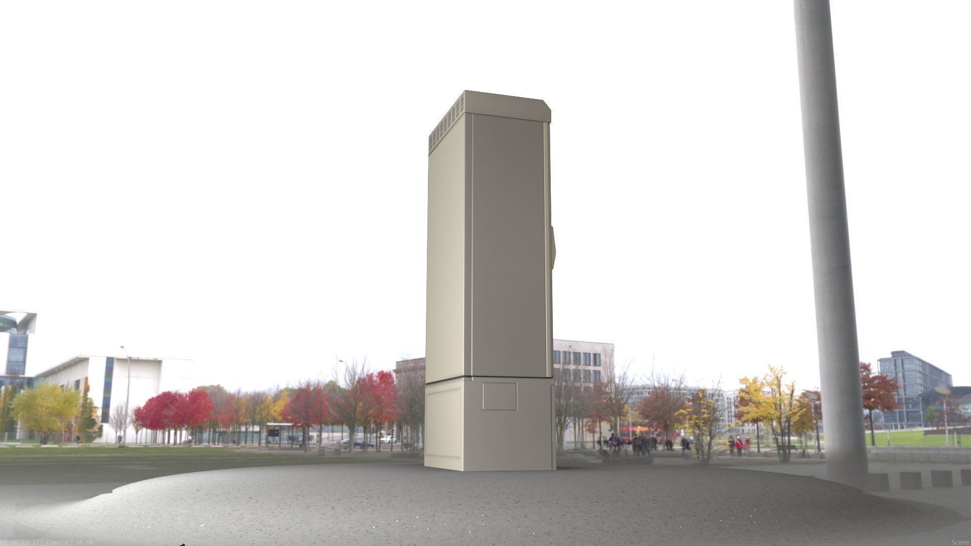 Electrical Distribution Cabinet 93 Low-poly 3D model_15