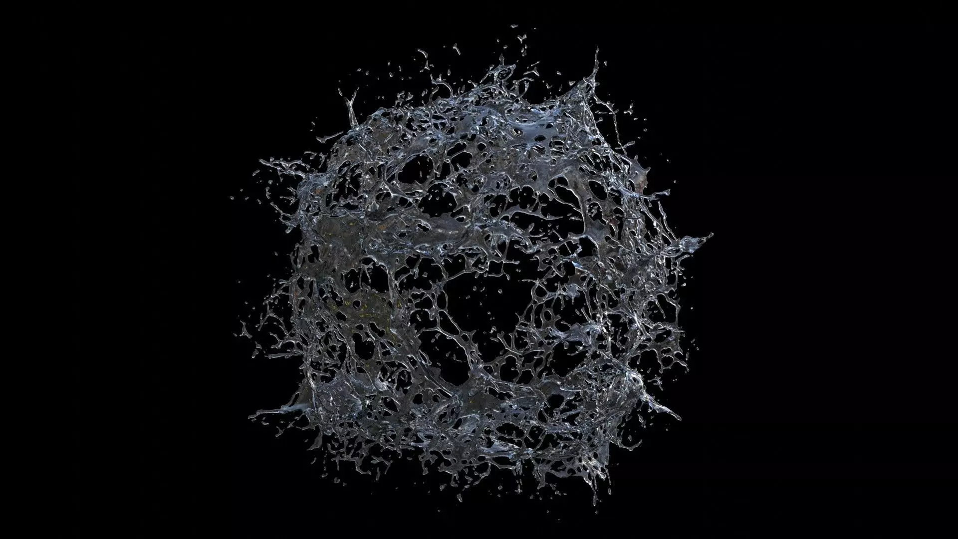 Water Explosion 3D model_0