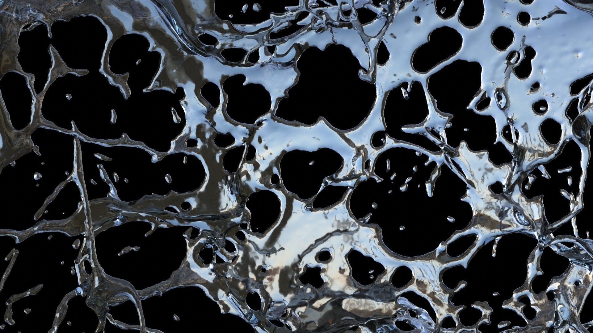 Water Explosion 3D model_3