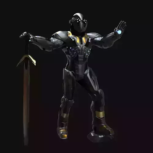 Scifi Robot Character 1 Sculpt Project