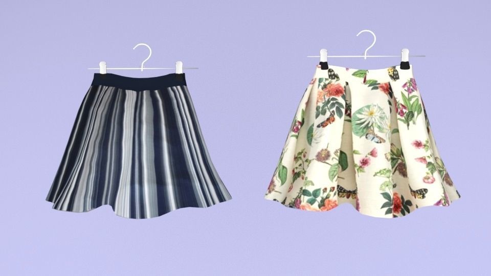 Large collection of clothes for the closet and store Low-poly 3D model_3