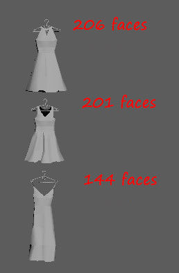 Large collection of clothes for the closet and store Low-poly 3D model_14