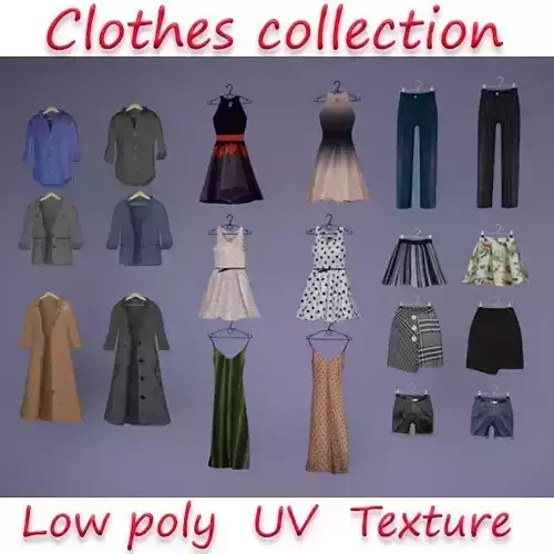 Large collection of clothes for the closet and store