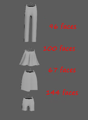 Large collection of clothes for the closet and store Low-poly 3D model_13