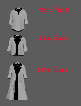 Large collection of clothes for the closet and store Low-poly 3D model_15