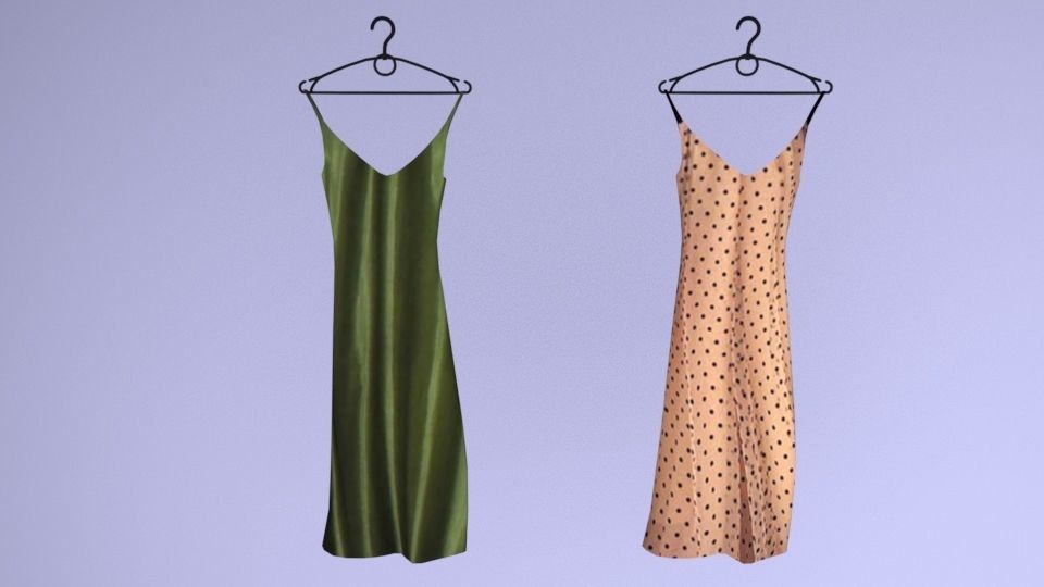 Large collection of clothes for the closet and store Low-poly 3D model_8