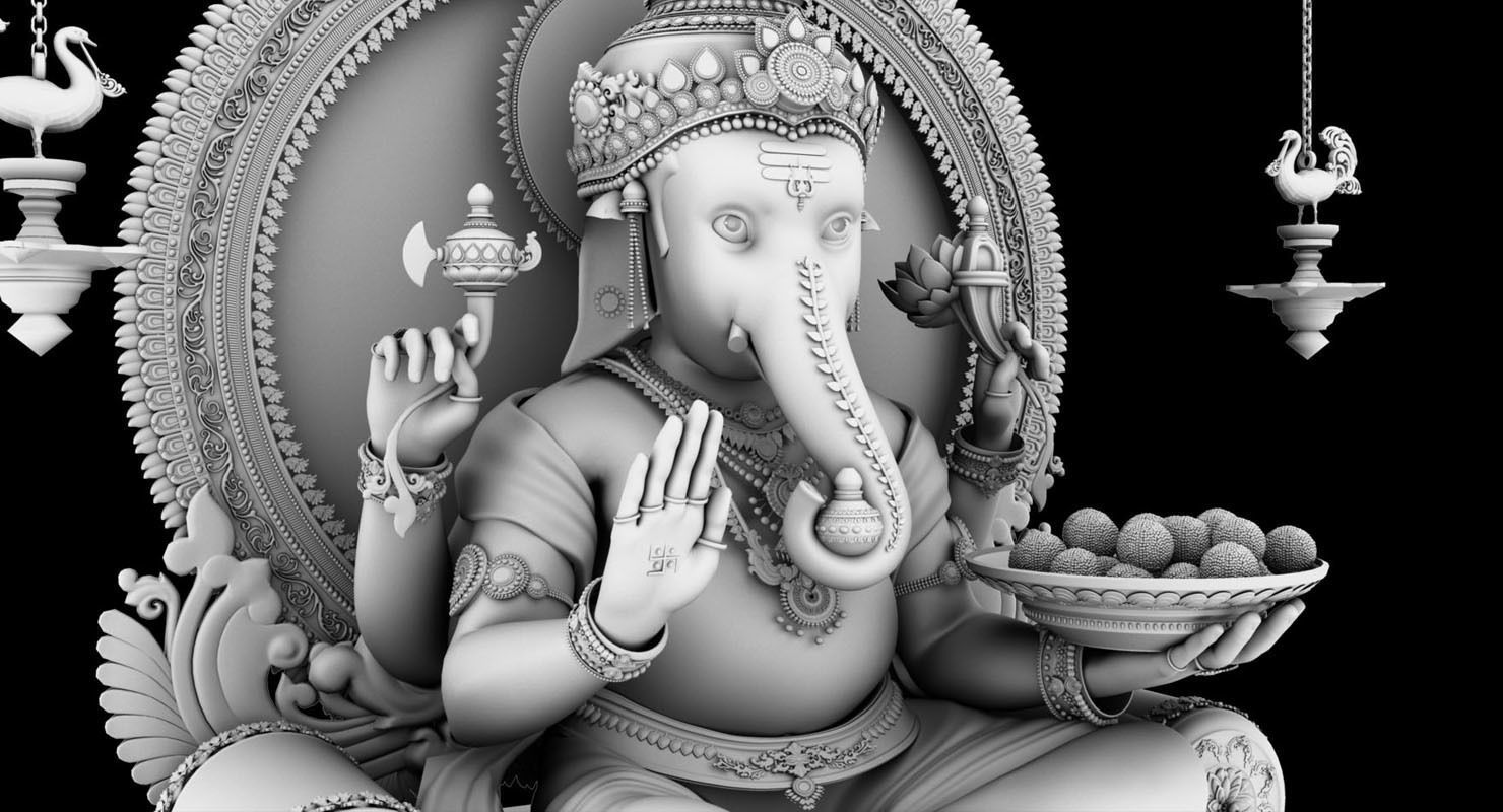 god Ganesha 3d model 3D model_1