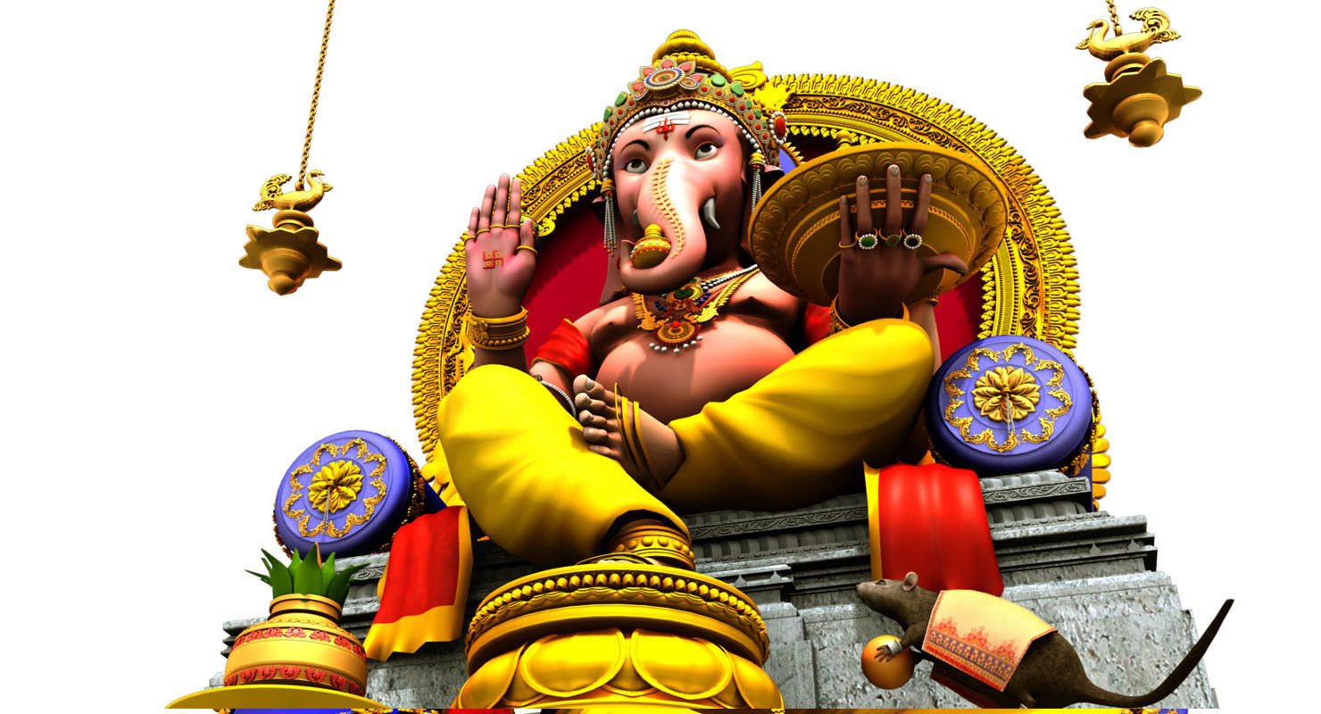 god Ganesha 3d model 3D model_19