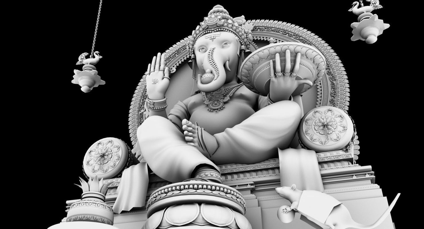 god Ganesha 3d model 3D model_2