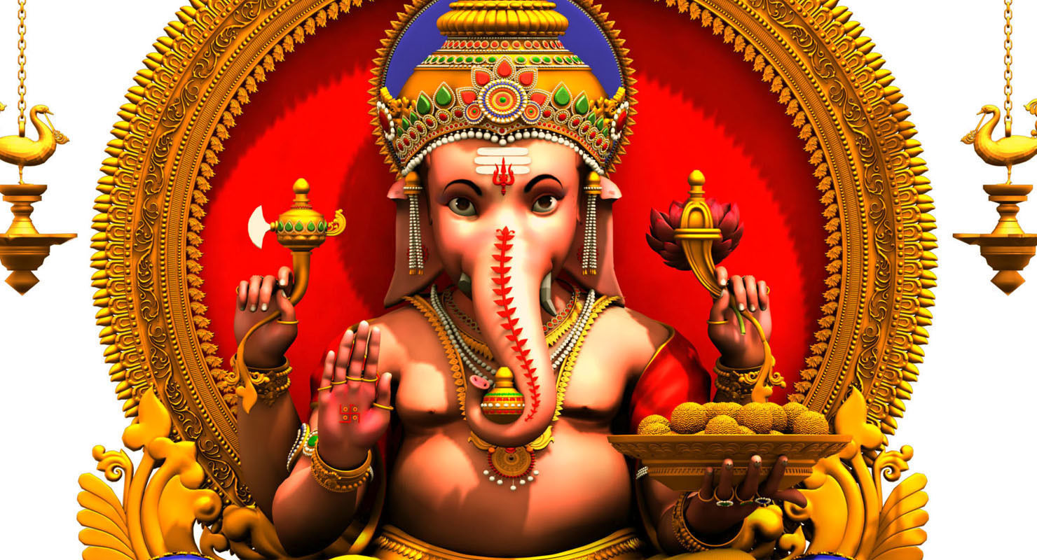 god Ganesha 3d model 3D model_10