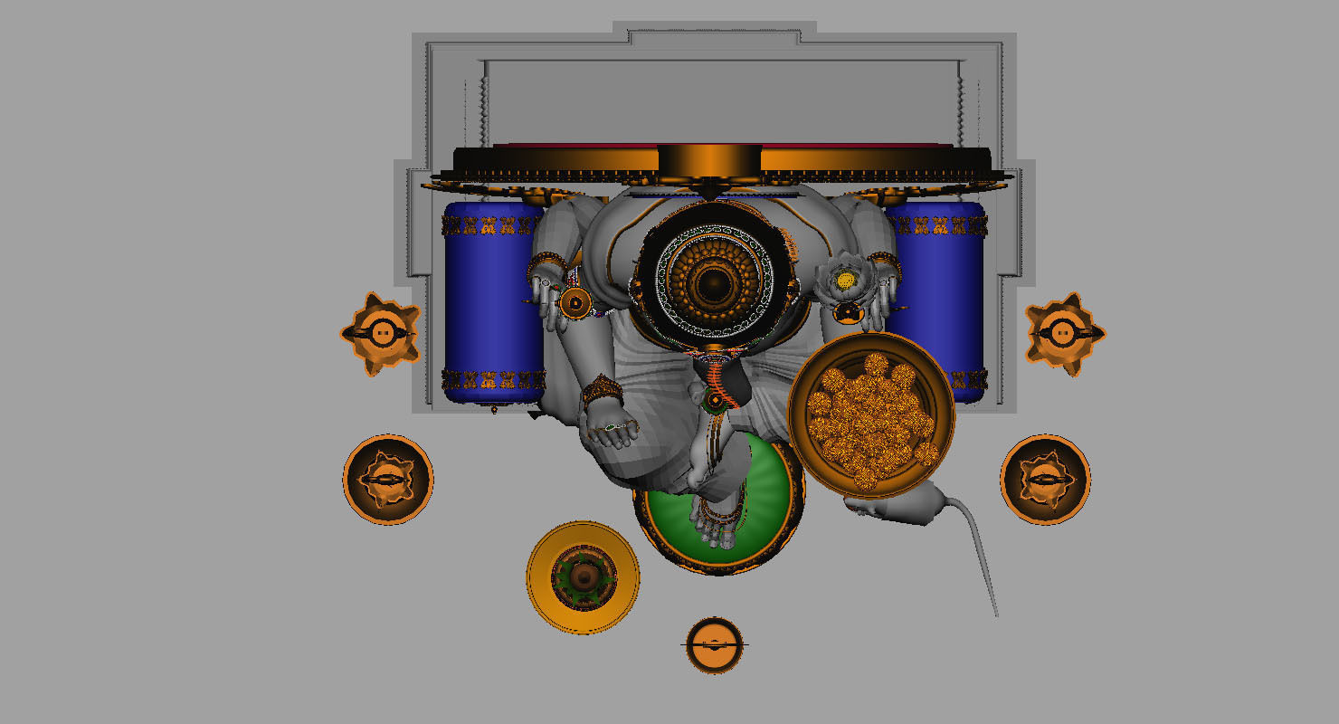 god Ganesha 3d model 3D model_15