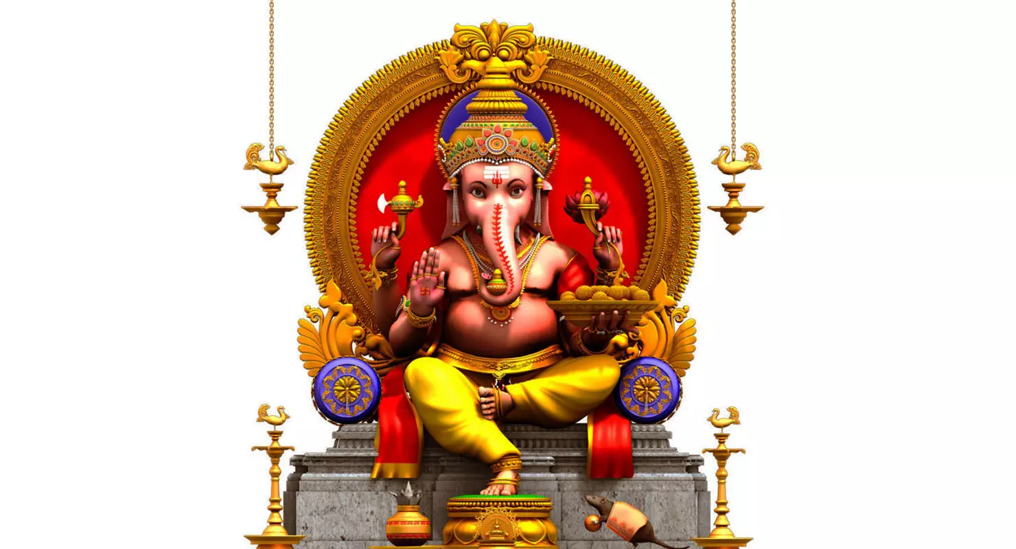 god Ganesha 3d model 3D model_0