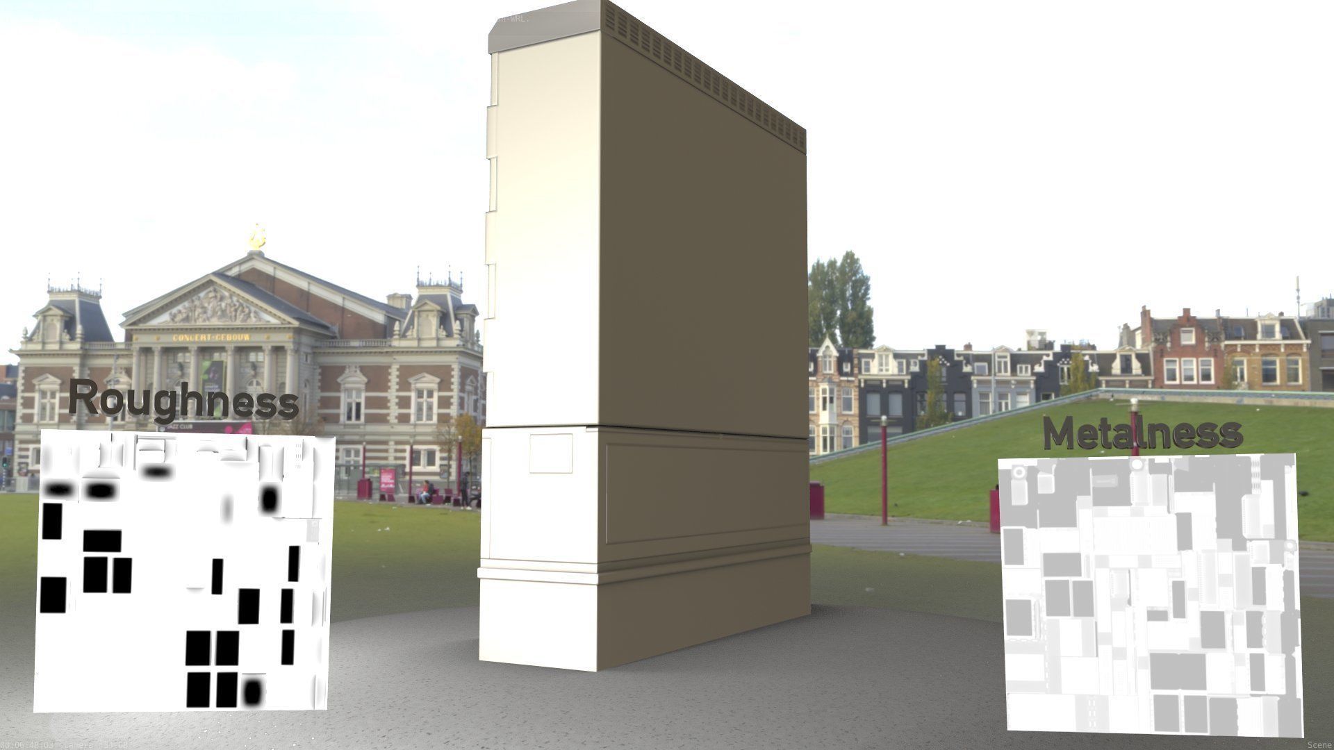 Electrical Distribution Cabinet 98 Low-poly 3D model_96