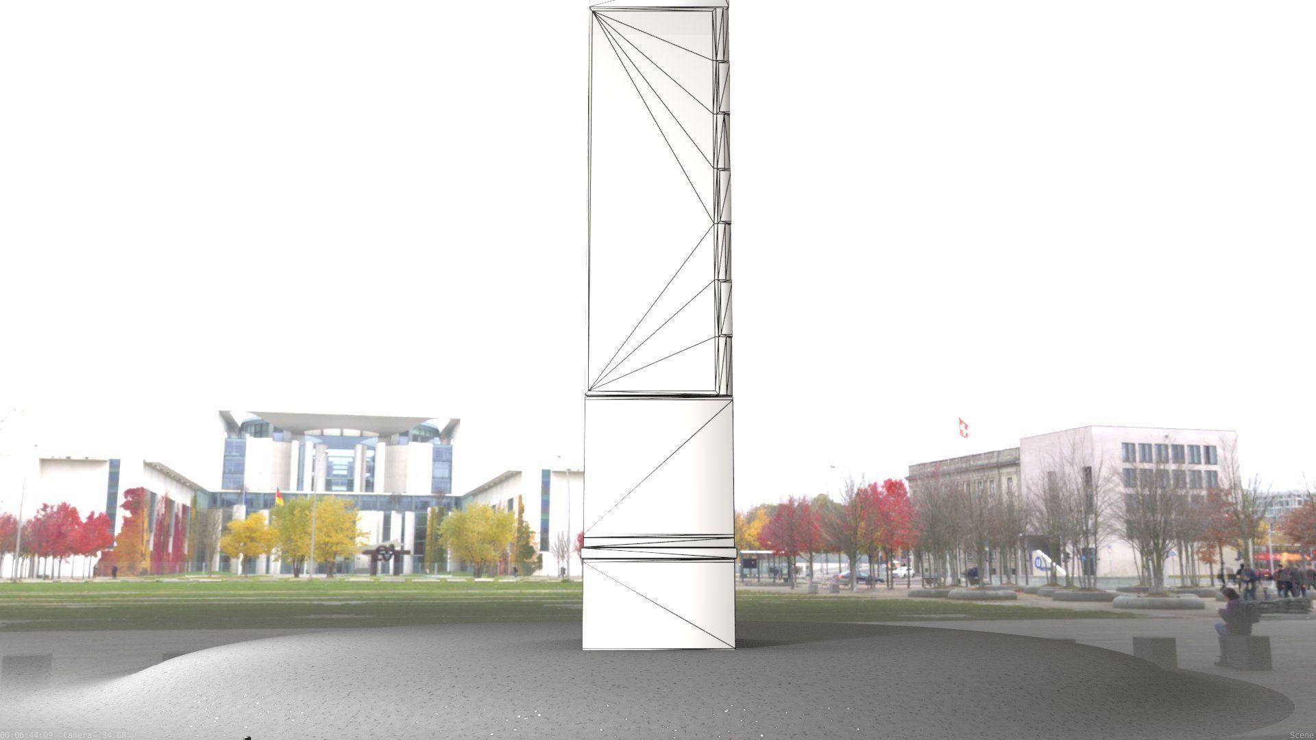 Electrical Distribution Cabinet 98 Low-poly 3D model_10