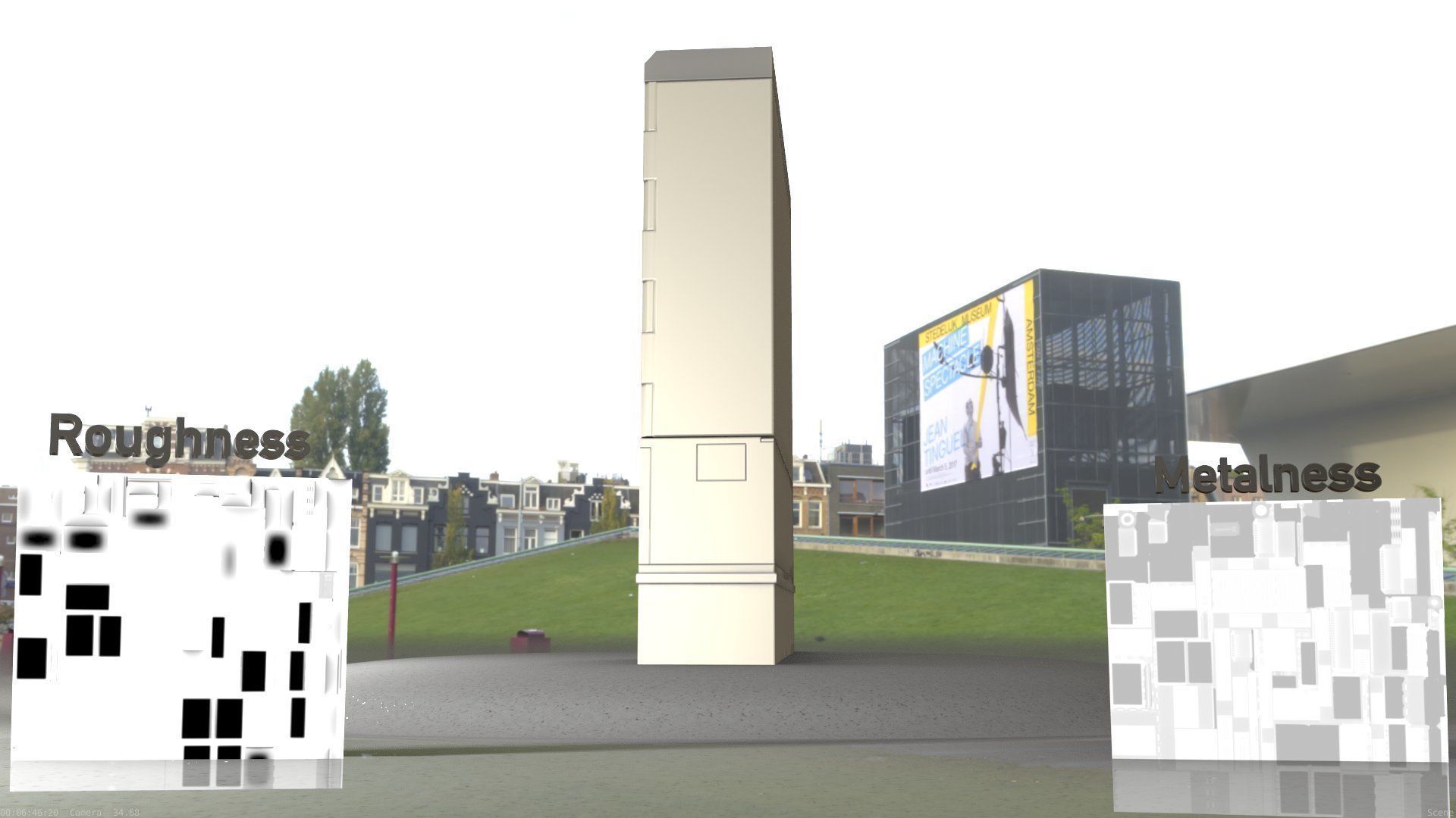 Electrical Distribution Cabinet 98 Low-poly 3D model_65