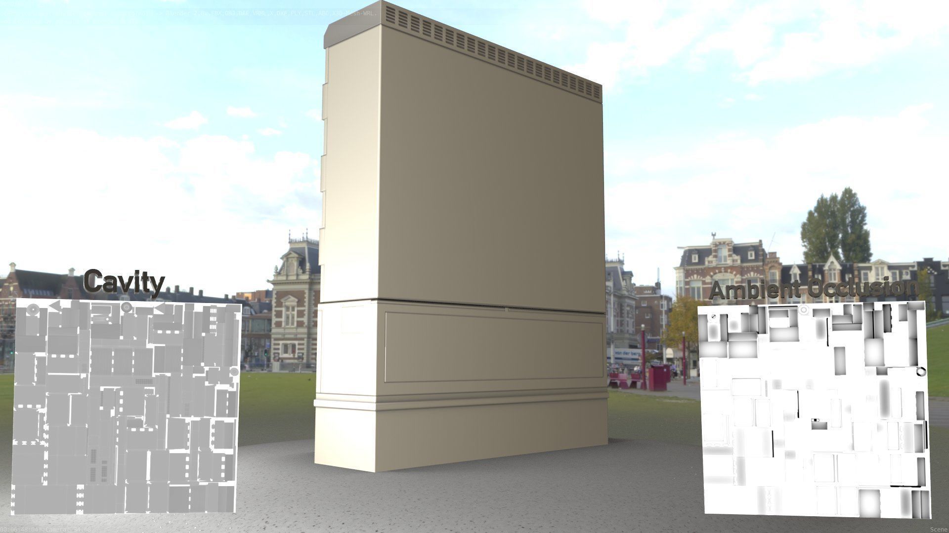 Electrical Distribution Cabinet 98 Low-poly 3D model_97