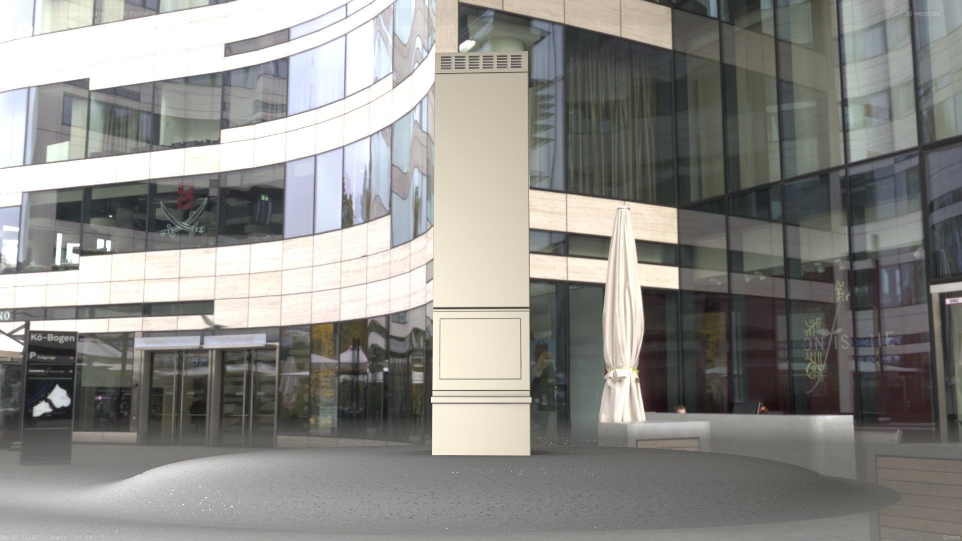 Electrical Distribution Cabinet 99 Low-poly 3D model_72