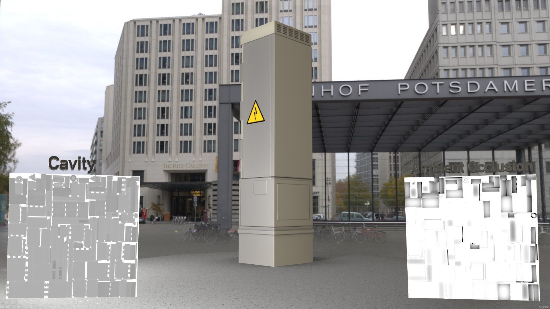 Electrical Distribution Cabinet 99 Low-poly 3D model_96