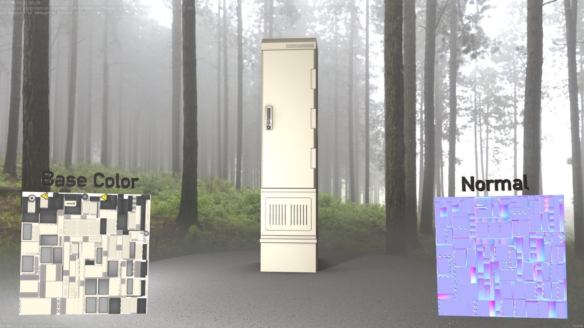 Electrical Distribution Cabinet 99 Low-poly 3D model_87