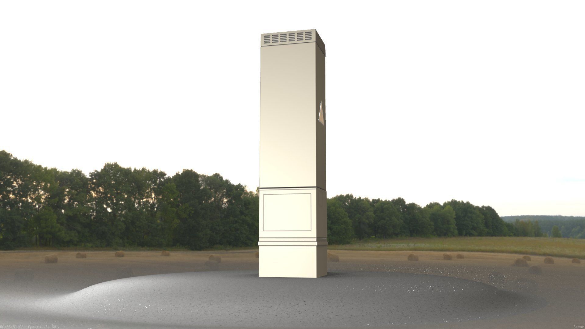 Electrical Distribution Cabinet 99 Low-poly 3D model_73