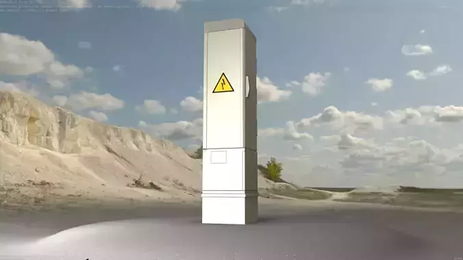 Electrical Distribution Cabinet 99 Low-poly 3D model