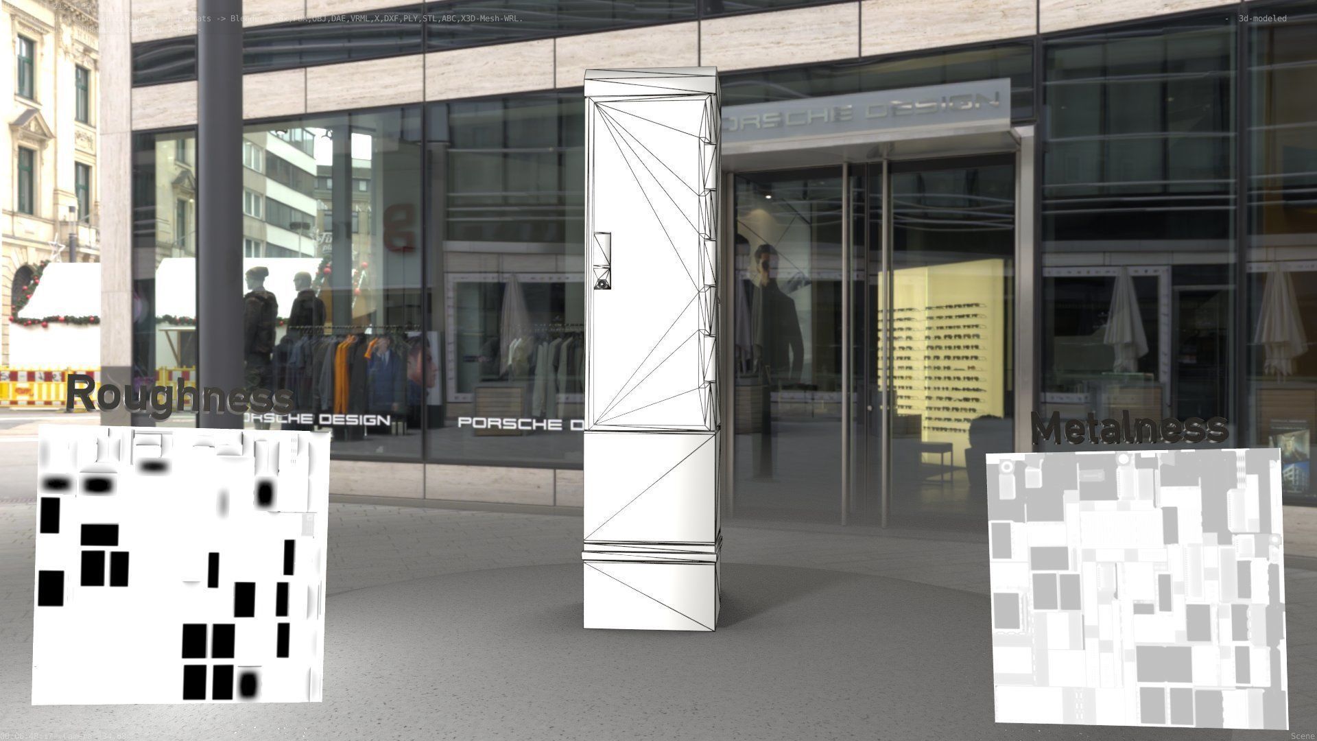 Electrical Distribution Cabinet 99 Low-poly 3D model_4