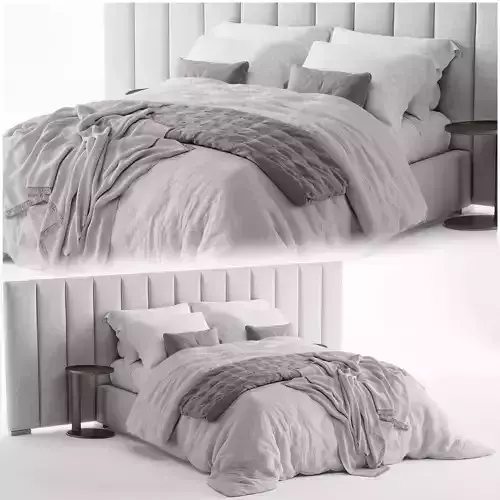 RH Modena Queen Bed 3D model