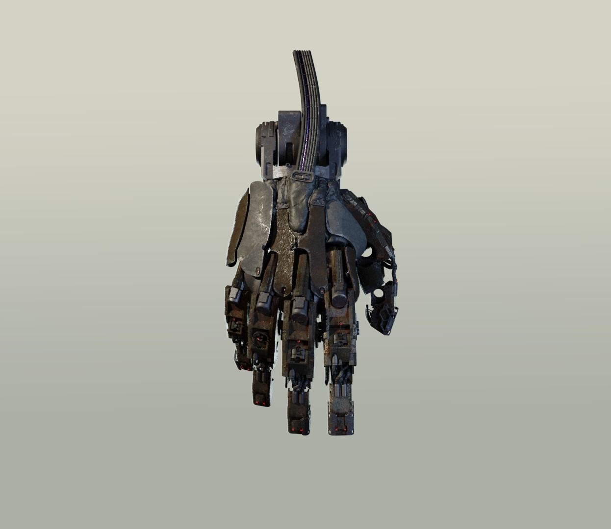 hand mechanical 02 3D model_1