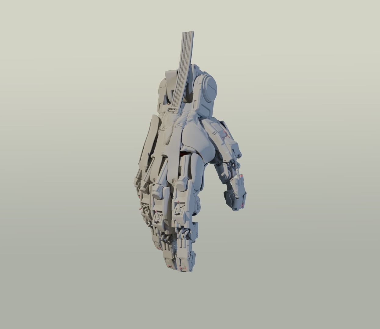hand mechanical 02 3D model_8